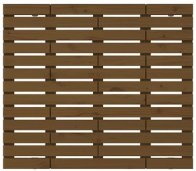 vidaXL Κεφαλάρι Τοίχου Μελί 126x3x91,5 εκ. από Μασίφ Ξύλο Πεύκου
