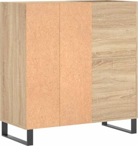 vidaXL Δισκοθήκη Sonoma Δρυς 84,5 x 38 x 89 εκ. από Επεξεργασμένο Ξύλο