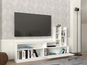 Σύνθεση Τηλεόρασης Λευκό CRETRO 164.4x25x91.3