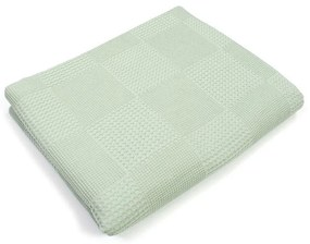 Κουβέρτα Βρεφική Πικέ Μονόχρωμη Pistachio DimCol Cradle 120x150cm 100% Βαμβάκι