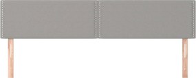 vidaXL Κεφαλάρια Αν. Γκρι 180x5x78/88 εκ. Ύφασμα