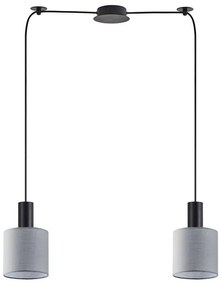 Φωτιστικό Οροφής Adept Tube 77-8515 70x15x300cm 2xE27 60W Black-Grey Homelighting