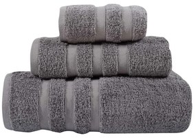 Πετσέτα Prestige1163 Grey Das Home Προσώπου 50x90cm 100% Βαμβάκι