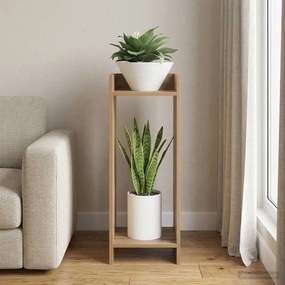 vidaXL Βάση φυτών Artisan Δρυς 30 x 30 x 80 cm Επεξεργασμένο Ξύλο