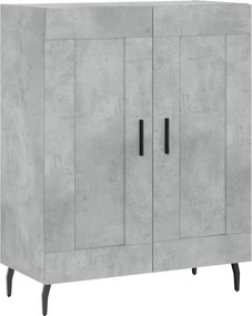 vidaXL Ντουλάπι Γκρι Σκυροδέματος 69,5x34x90 εκ. Επεξεργασμένο Ξύλο
