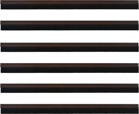 vidaXL Αυτοκόλλητες σφραγίδες πόρτας 6 pcs Καφέ 100 cm