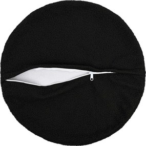 vidaXL Κάλυμμα Μαξιλαριού 2 pcs HEERLEN Μαύρο Ø 40 cm Μπουκλέ