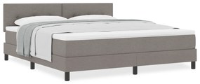 vidaXL Κρεβάτι Με Βάση Με Στρώμα Ταμπά 180x200 εκ. Ύφασμα