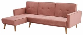 Καναπές Γωνιακός - Κρεβάτι Με Αναστρέψιμη Γωνία Talia HM3153.02 267x153x85cm Apple Βελούδο