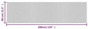 ΧΑΛΙ ΟΡΘΟΓΩΝΙΟ ΜΑΥΡΟ 80 X 300 ΕΚ. ΜΠΑΜΠΟΥ 376780