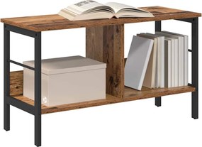 vidaXL Ράφι Βιβλίων 2 επιπέδων 82 x 32 x 47 εκ. Επεξεργασμένο Ξύλο