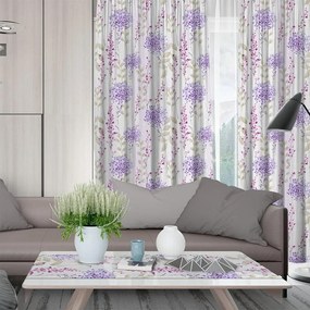 LINO ΚΟΥΡΤΙΝΑ VALQUIRIA 501 ΜΕ ΤΡΕΣΑ MAUVE 135X270