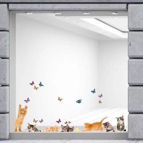 Cats αυτοκόλλητα βινυλίου για τζάμι M - 64001