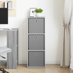 vidaXL Πλαϊνό γραφείο Γκρι Sonoma 35 x 32 x 99,5 εκ