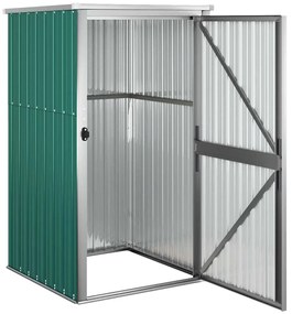 vidaXL Αποθήκη Εργαλείων Κήπου Πράσινη 88x89x161 εκ. Γαλβαν. Ατσάλι