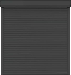 vidaXL Ρολό εισόδου Ανθρακί 140 x 150 cm Αλουμίνιο και Πολυουρεθάνη