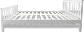 vidaXL Κρεβάτι 140 x 200 εκ. από Μασίφ Ξύλο Πεύκου με Στρώμα