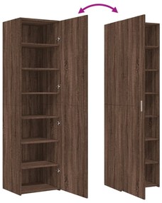 vidaXL Ντουλάπι Καφέ Δρυς 50x42,5x185 εκ. από Επεξεργασμένο Ξύλο