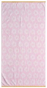 Πετσέτα Βρεφική Calla Pink-White Kentia Σώματος 70x125cm 100% Βαμβάκι