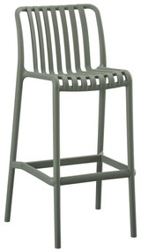 BAR STOOL POLYPROPYLENE CONVEE  DARK OLIVE 38,5x49,5x102Hcm.