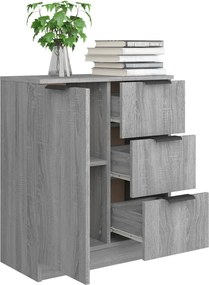 vidaXL Ντουλάπι Γκρι Sonoma 60 x 30 x 70 εκ. από Επεξεργασμένο Ξύλο