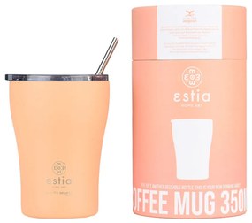 ESTIA ΘΕΡΜΟΣ COFFEE MUG SAVE THE AEGEAN 350ml PEACH FUZZ 01-23416