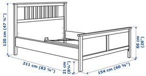 HEMNES σκελετός κρεβατιού, 140X200 cm 894.949.08