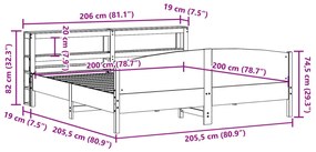 ΣΚΕΛΕΤΟΣ ΚΡΕΒ. ΧΩΡΙΣ ΣΤΡΩΜΑ ΛΕΥΚΟ 200X200 ΕΚ ΜΑΣΙΦ ΠΕΥΚΟ 3306214