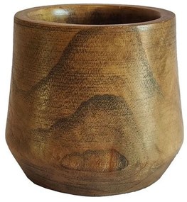 Βάζο Cedar 032253 23x23x20 Brown Ξύλο