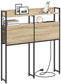 vidaXL Κεφαλάρι με ράφι Sonoma Δρυς 90 cm Επεξεργασμένο ξύλο