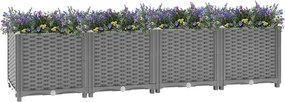 vidaXL Ζαρντινιέρα 160 x 40 x 38 εκ. από Πολυπροπυλένιο