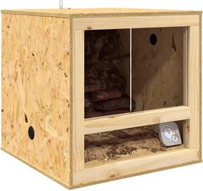vidaXL Terrarium Καφέ 50 x 50 x 50 cm OSB