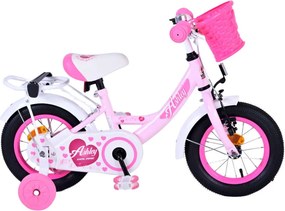 Ashley 12 Inch 21,5 cm Girls Coaster Brake Light pink/White