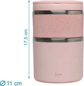 Βρεφικό Θερμός Φαγητού 930ml Kiokids Ροζ 6626
