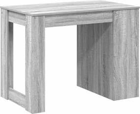 vidaXL Γραφείο με συρτάρι και ράφι Γκρι Sonoma 102x62x77,5 εκ.