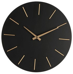 Ρολόι Τοίχου Timeline Mdf Μαύρο 40εκ.