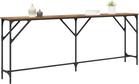 vidaXL Τραπέζι κονσόλας Παλιό Ξύλο 200 x 29 x 75 cm