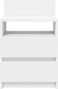 vidaXL Κομοδίνα 2 τεμ. με 2 Συρτάρια Λευκά 40x33x60 εκ.