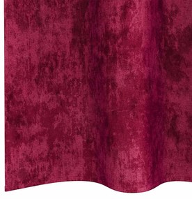 vidaXL Κουρτίνα με κουρτίνες 2 pcs Μπορντό 245 x 140 εκ. Βελούδο