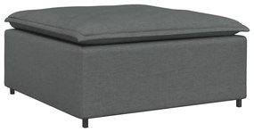 vidaXL Υποπόδιο Καναπέ Σκούρο Γκρι 100 x 100 x 48 εκ.