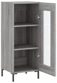 vidaXL Ντουλάπι Γκρι Sonoma 34,5x34x90 εκ. από Επεξεργασμένο Ξύλο