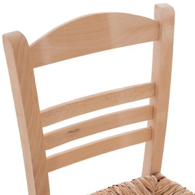 Καρέκλα JHETT C10369.02 Επιλοχία με Ψάθα Άβαφη 40.5x43x88 εκ.