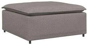 vidaXL Υποπόδιο Καναπέ-Μεταλλικό Χρώμα Μπεζ 100x100x48 εκ.