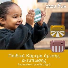 ZAZU fun Παιδική ψηφιακή κάμερα με άμεση εκτύπωση 5+ ετών Κίτρινη