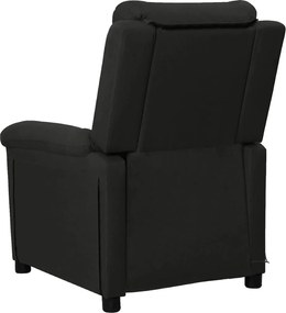 vidaXL Πολυθρόνα Μασάζ Μαύρη Υφασμάτινη