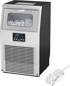 Εμπορική Ice Cube Maker Lighting LED Οθόνες εύκολης ανάγνωσης με ασημί σέσουλα