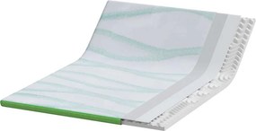 vidaXL Στρώμα επικάλυψης Λευκό και Πράσινο 140 x 200 cm