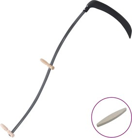 vidaXL Δρεπάνι με πέτρα λείανσης 145 cm
