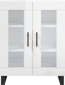 vidaXL Ντουλάπι Γυαλιστερό Λευκό 69,5x34x90 εκ. Επεξεργασμένο Ξύλο