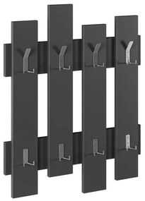 Wall hanger Wave in dark grey color melamine 64x4x81cm 64x4x81 εκ.